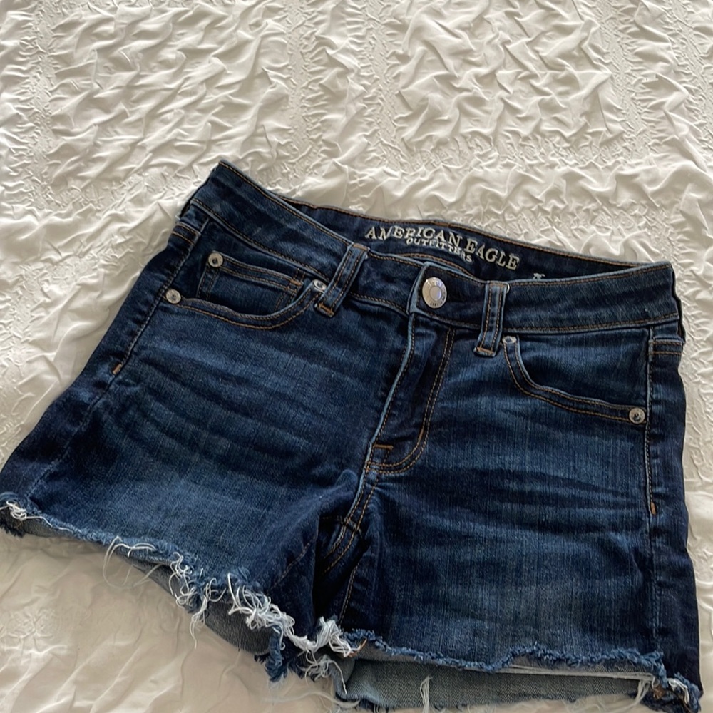 American Eagle Frayed Jean Shorts